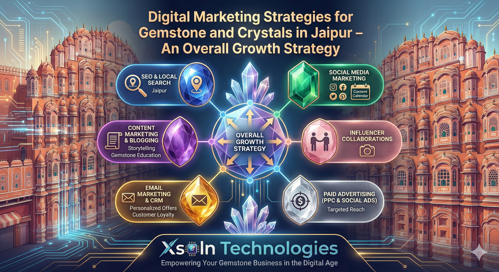 Digital Marketing Strategies for Gemstone & Crystals in Jaipur
