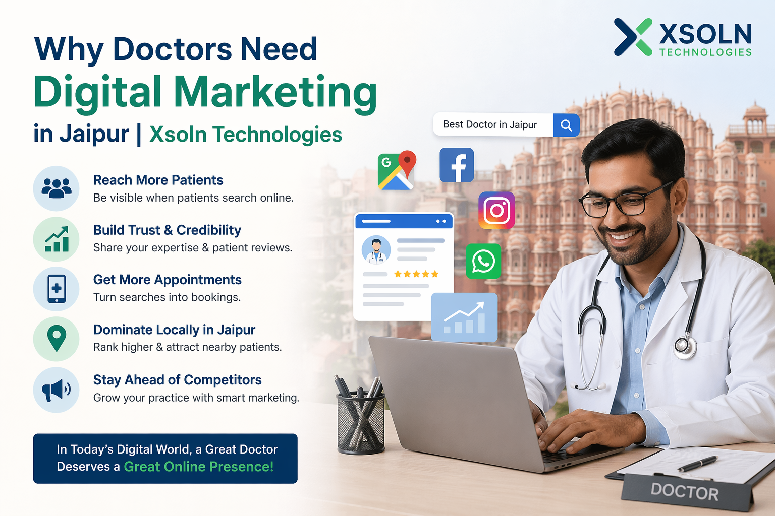 Why Doctors Need Digital Marketing in Jaipur – A Complete Guide for Healthcare Growth