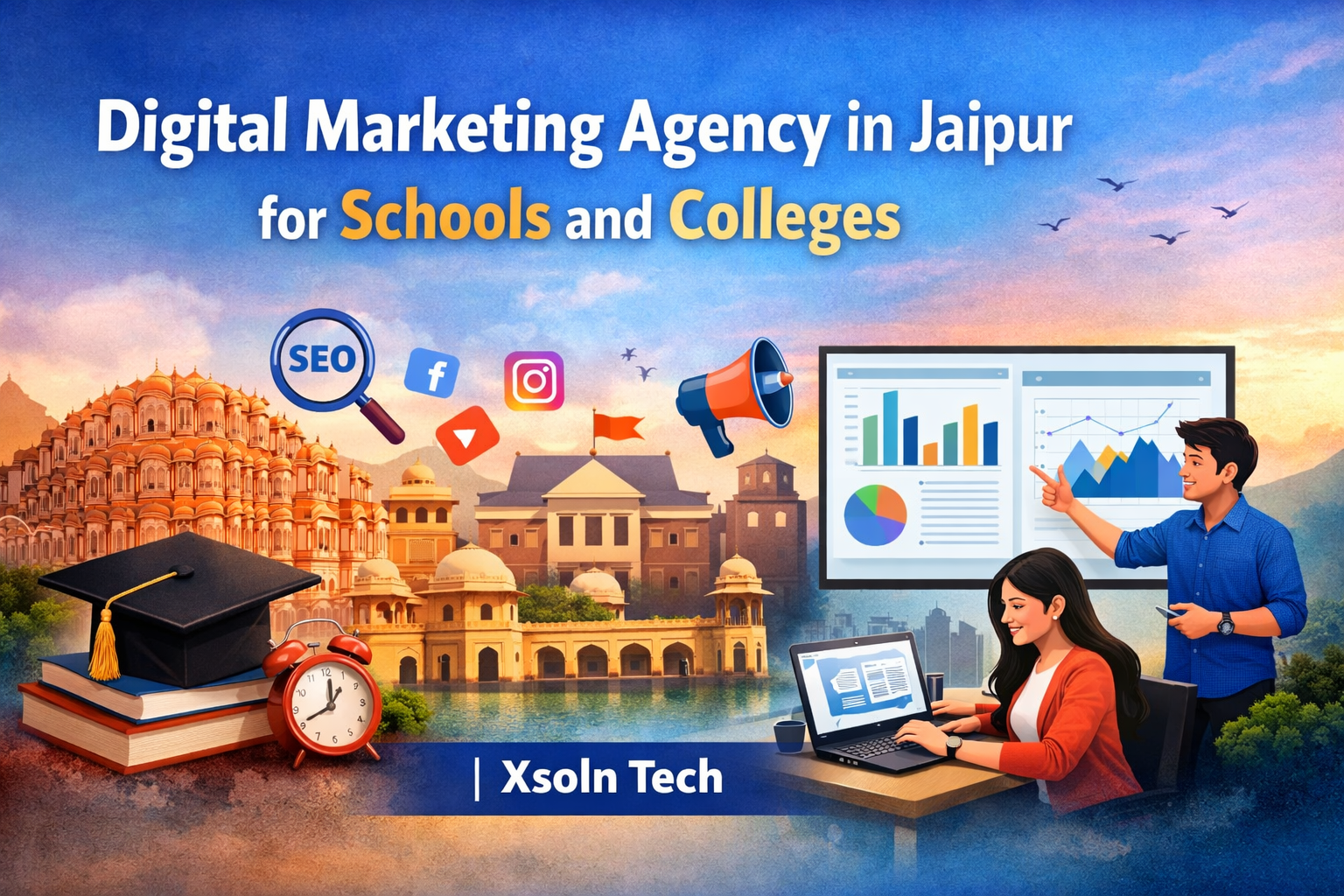 Best Digital Marketing Agency in Jaipur for Schools & Colleges – Xsoln-Tech