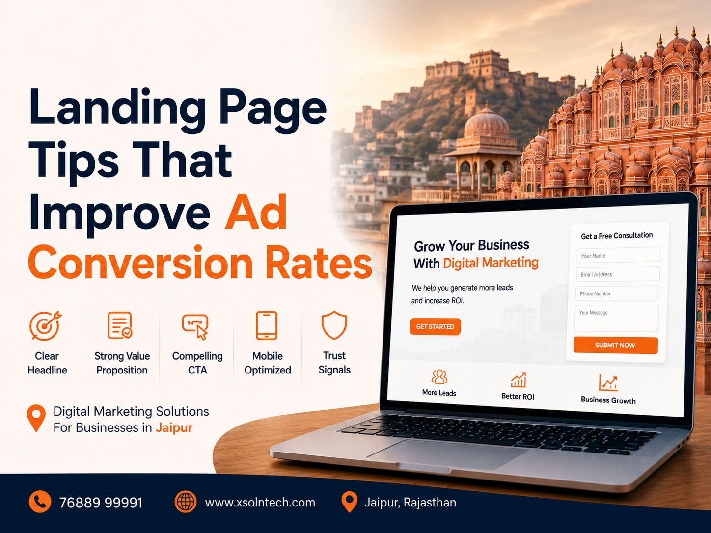 Landing Page Tips That Improve Ad Conversion Rates | Xsoln Technologies