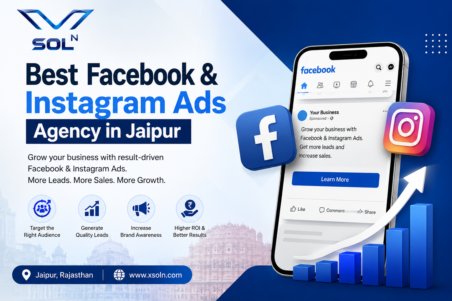 Best Facebook & Instagram Ads Agency in Jaipur | Xsoln Technologies