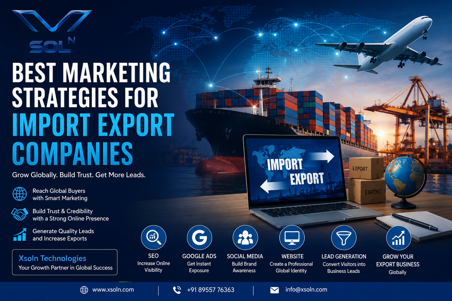 Best Marketing Strategies for Import Export Companies | Xsoln Technologies