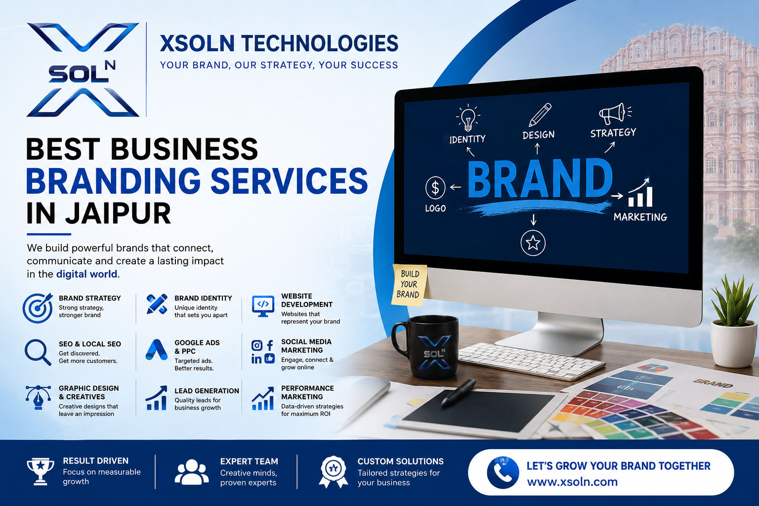 Best Business Branding Services in Jaipur | Xsoln Technologies