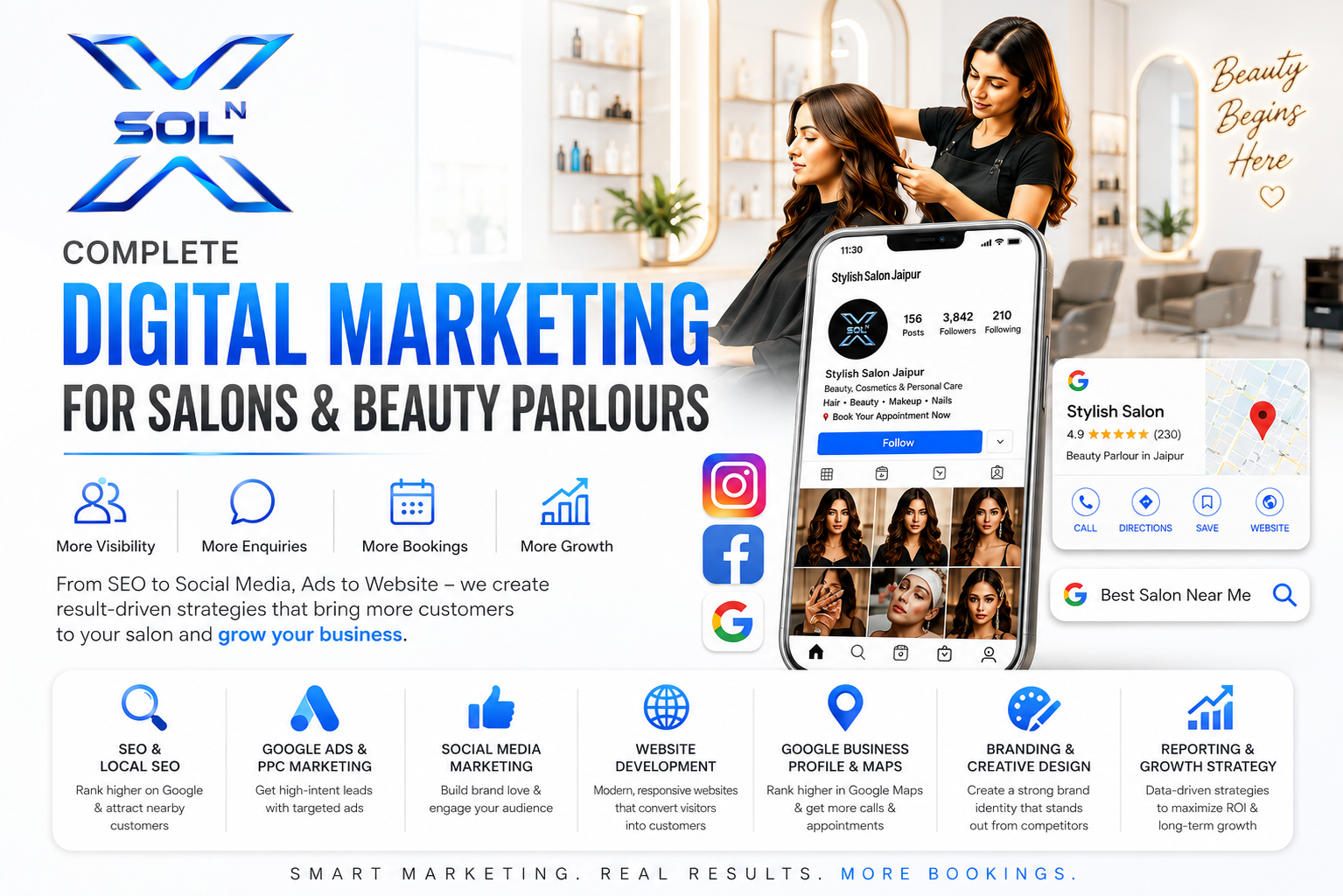 Digital Marketing for Salons & Beauty Parlours in Jaipur